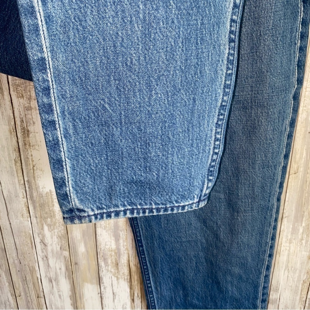 MOTHER Twizzy Skimp Snacks High Rise Straight Leg Jeans Delicious Memories 27 - Picture 5 of 11
